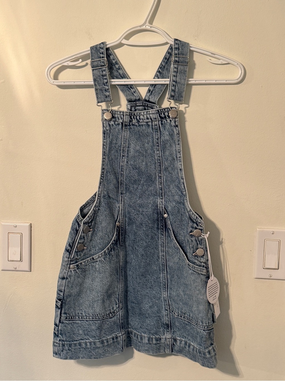 Joe's Jeans Light Blue Denim Overalls Dress for Kids